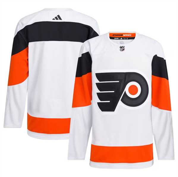 Mens Philadelphia Flyers Blank White 2024 Stadium Series Stitched Jersey Dzhi